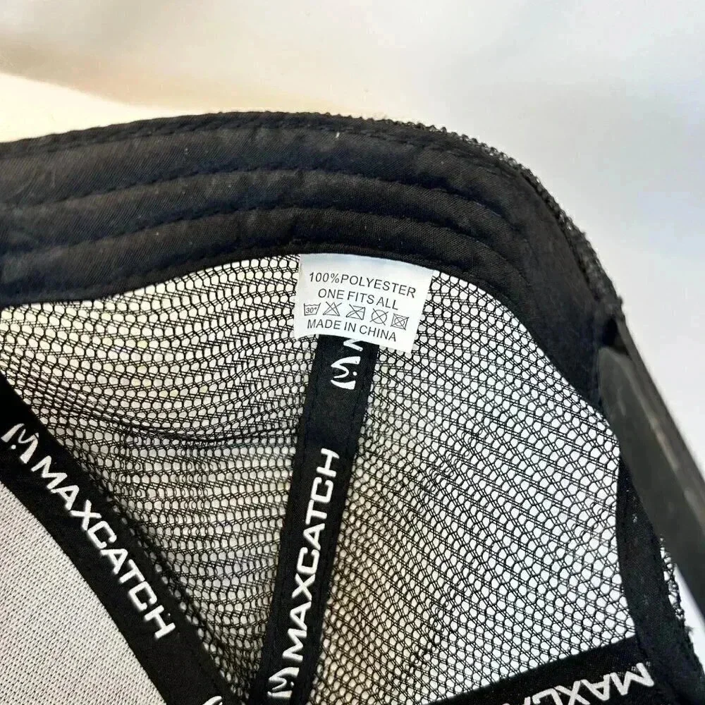 Maxcatch Snap Back Cap Trucker Hat Embroidered Salmon Camo Fishing